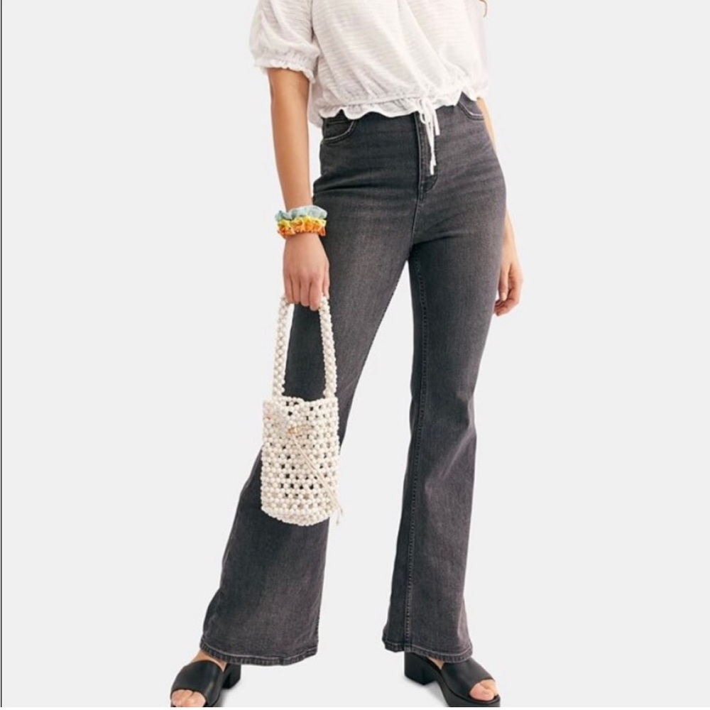 Free People Curvy High-Rise Flare Jeans
